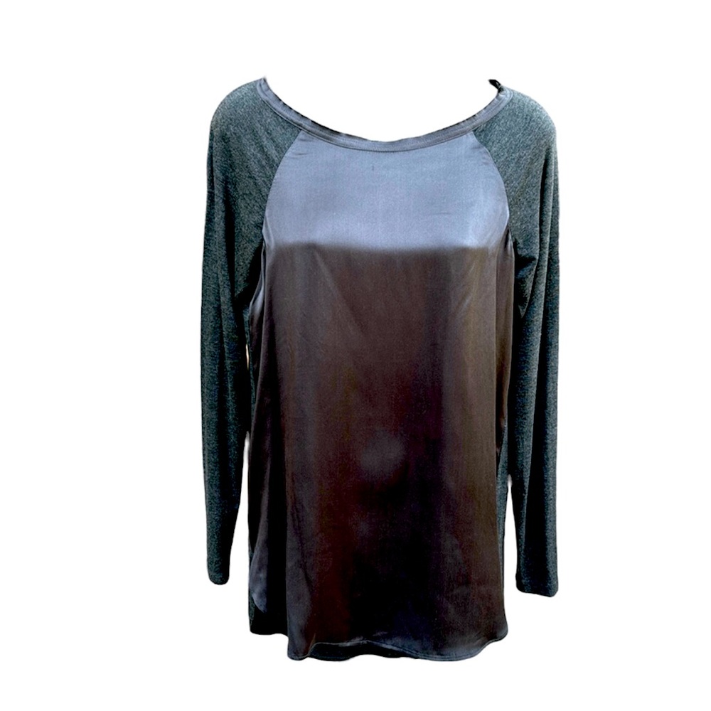 WORTH 2 tone long sleeve fancy tee, P